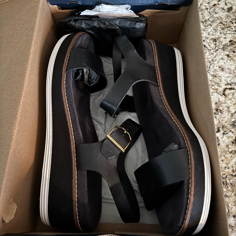 Cole Haan Grand 360 Black Sandals